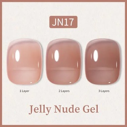 Born Pretty UV/LED gél lakk 10 ml - Jelly Nude Series - JN17