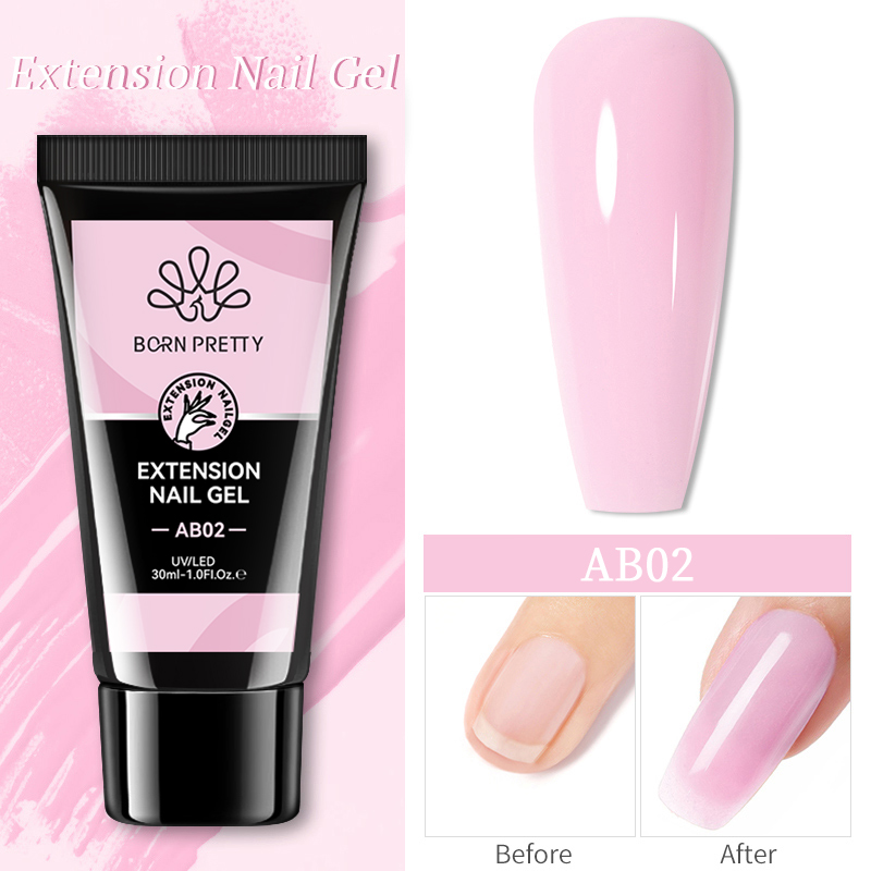 Born Pretty Poly Gél 30 ml - AB02 - Pearl Pink