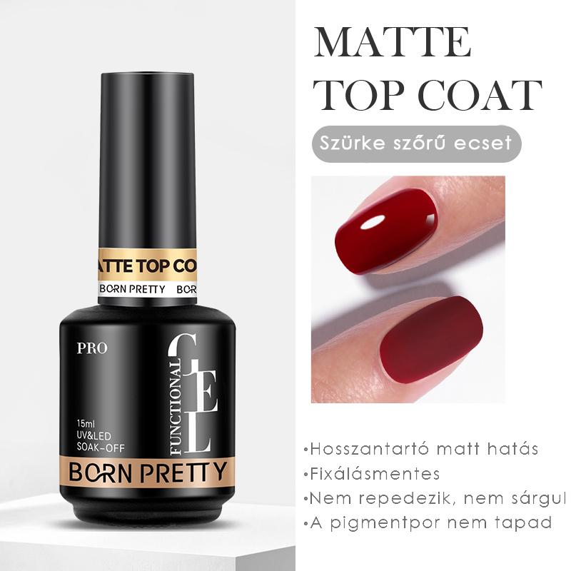 Born Pretty PRO Matt Top Coat 15 ml