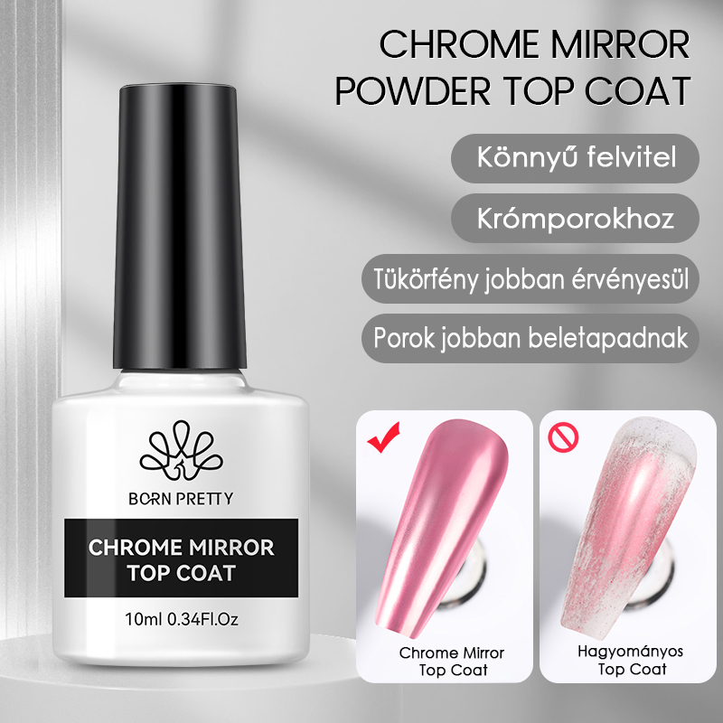 Born Pretty Chrome Mirror Top Coat 10 ml