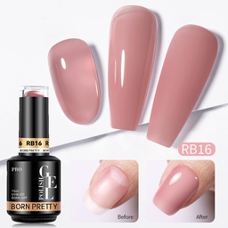 Born Pretty Pro HEMA FREE Rubber Base Gel 15 ml - RB16