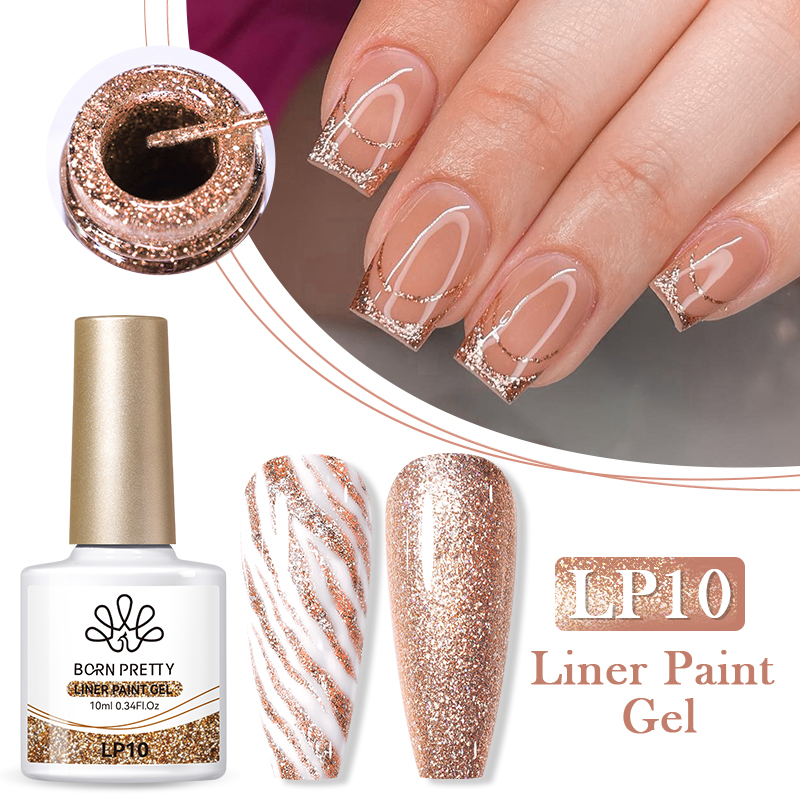 Born Pretty Liner Paint Gel 10 ml - LP10 - Rosegold