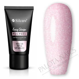 Silcare Easy Shape Poly Gel 30g - Sugar Pink Sparkle