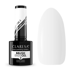 CLARESA UV/LED Brush Easy Gel 5g No.02 Milky White