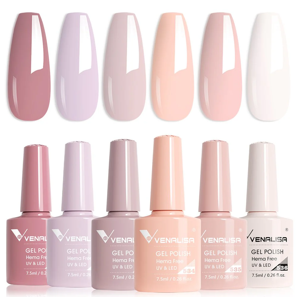 Venalisa 6 db-os UV/LED Gél lakk szett - Blushing Petal - Hema Free - 2224