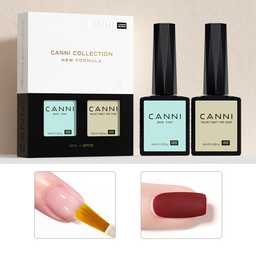 CANNI HEMA-FREE Base Coat + Matt Top Coat szett 2x9 ml