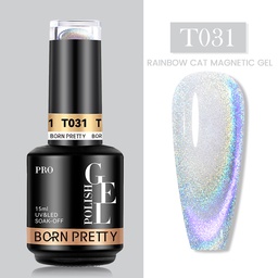 BORN PRETTY PRO UV/LED gél lakk 15 ml - T031 - Rainbow Cat Eye