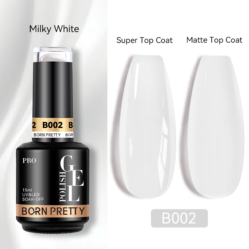 Born Pretty Pro HEMA FREE Quick Building Gel 15 ml - B002 - Milky White