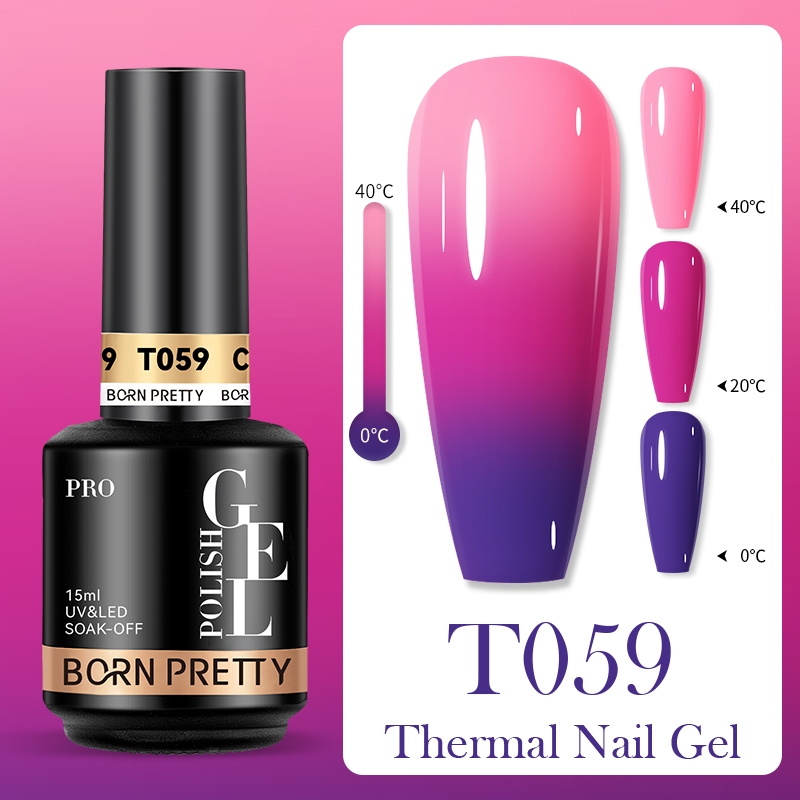 BORN PRETTY PRO UV/LED gél lakk 15 ml - T059 - Thermal Gel