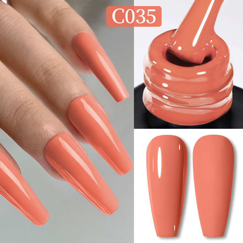 Born Pretty Pro UV/LED HEMA FREE gél lakk 15 ml - C035 - Salmon Orange