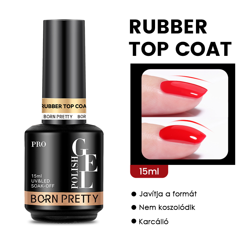 Born Pretty PRO - Rubber Top Coat 15 ml