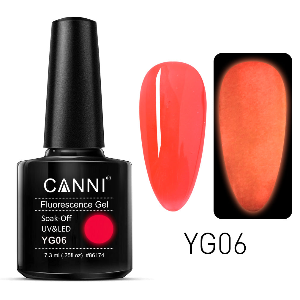 CANNI Luminous Neon Gel UV/LED gél lakk 7.3 ml No. YG06