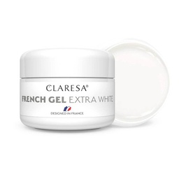 CLARESA French Gél Extra White 25g - Fehér