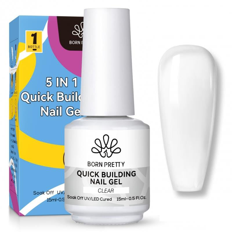 Born Pretty Quick Construction Nail Gel - 15 ml - Clear