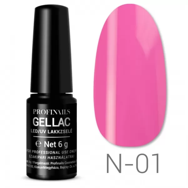 Profinails Gel Lac LED/UV lakkzselé 6gr Neon Collection No.N-01