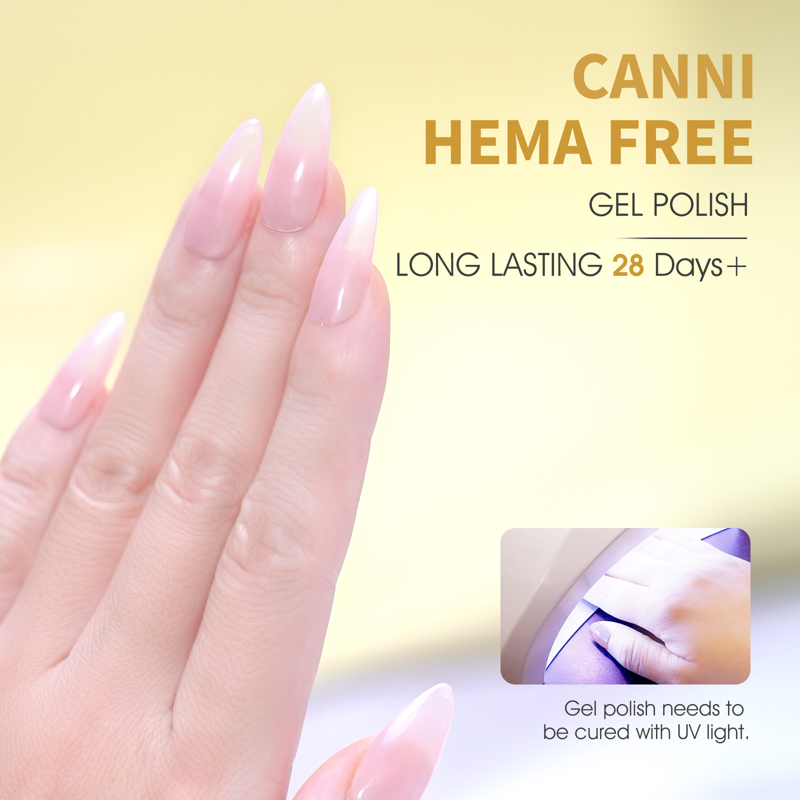 CANNI HEMA FREE UV/LED gél lakk 9ml No.9052