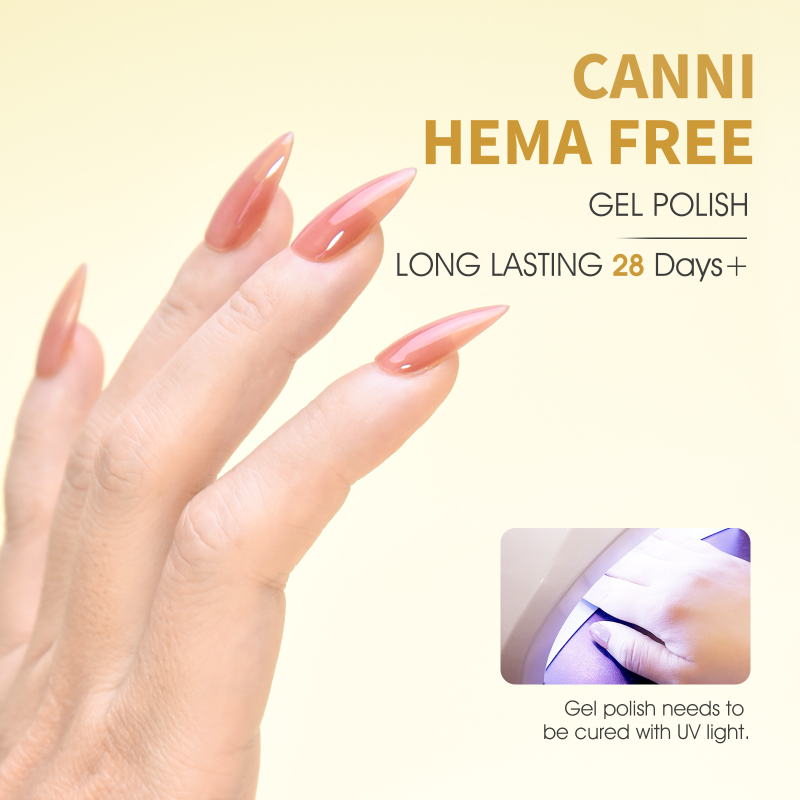 CANNI HEMA FREE UV/LED gél lakk 9ml No.9060