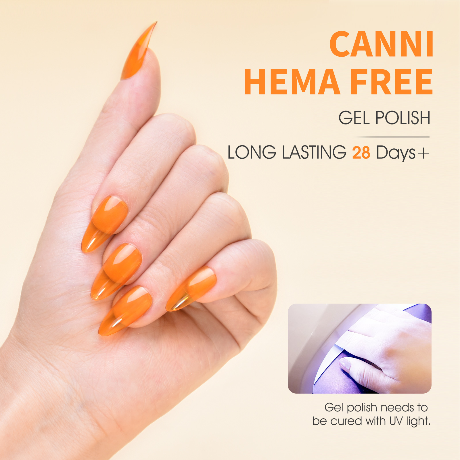 CANNI HEMA FREE UV/LED gél lakk 9ml No.9065