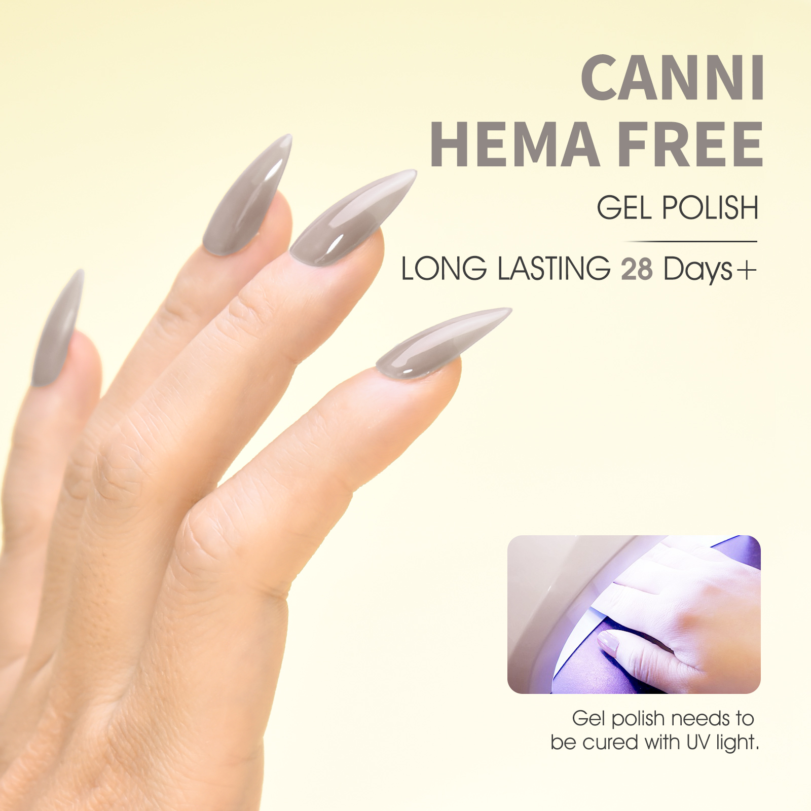 CANNI HEMA FREE UV/LED gél lakk 9ml No.9070