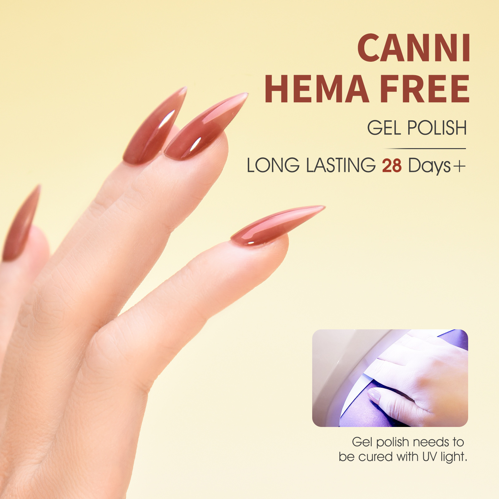 CANNI HEMA FREE UV/LED gél lakk 9ml No.9071