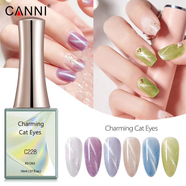 CANNI Charming Cat Eye UV/LED Cat Eye gél lakk 16 ml No.C228