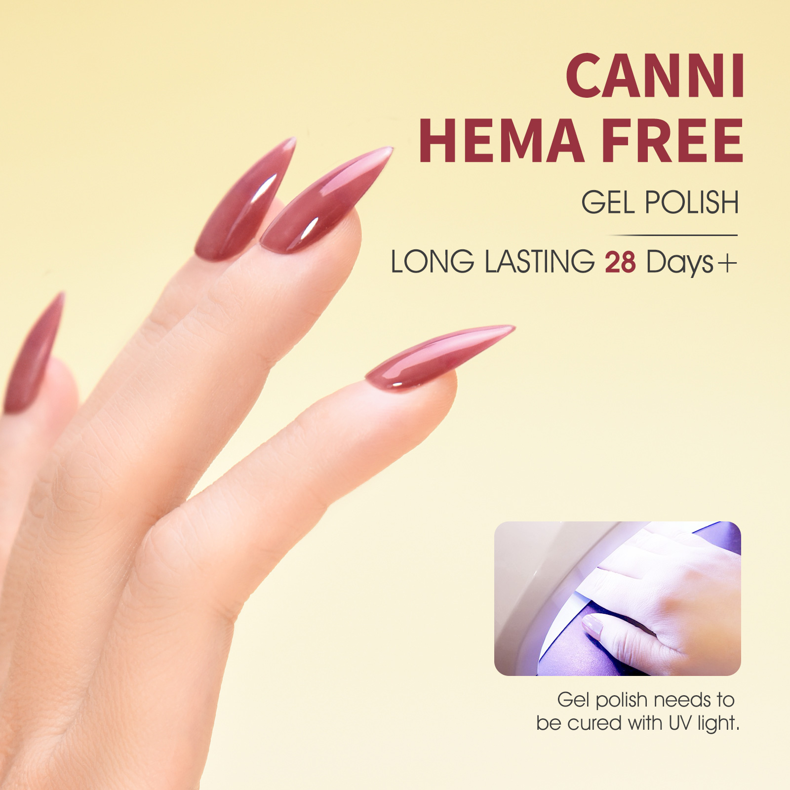 CANNI HEMA FREE UV/LED gél lakk 9ml No.9061