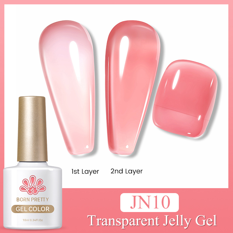 Born Pretty UV/LED gél lakk 10 ml - Jelly Nude Series - JN10