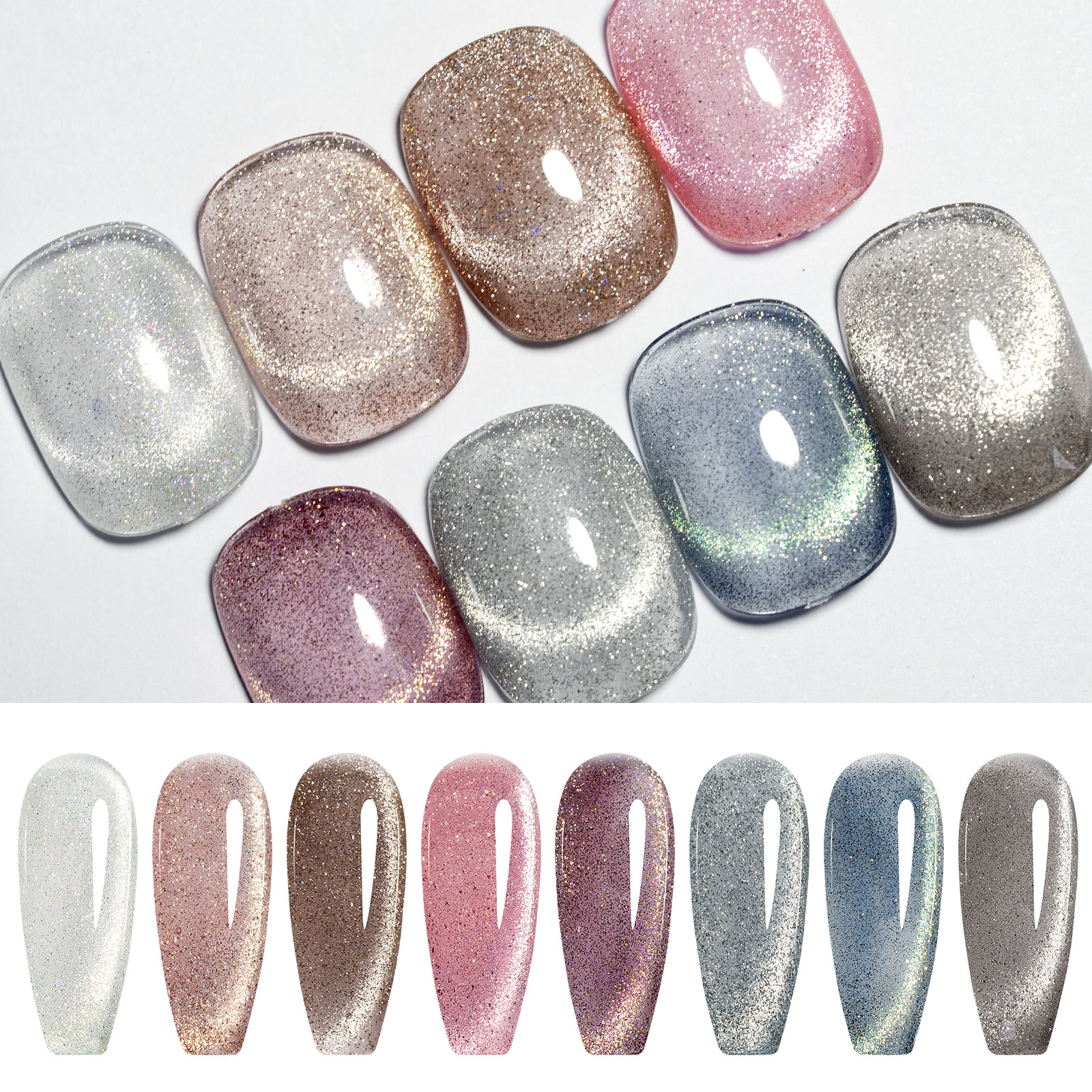 CANNI HEMA FREE  szett 8x9ml - Iridescent Dream Collection