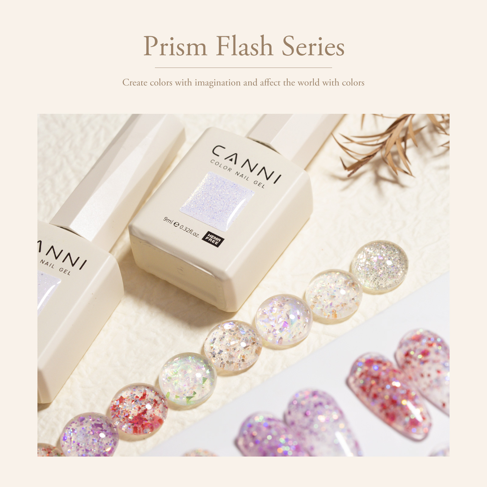 CANNI HEMA FREE  szett 8x9ml - Prism Flash Collection