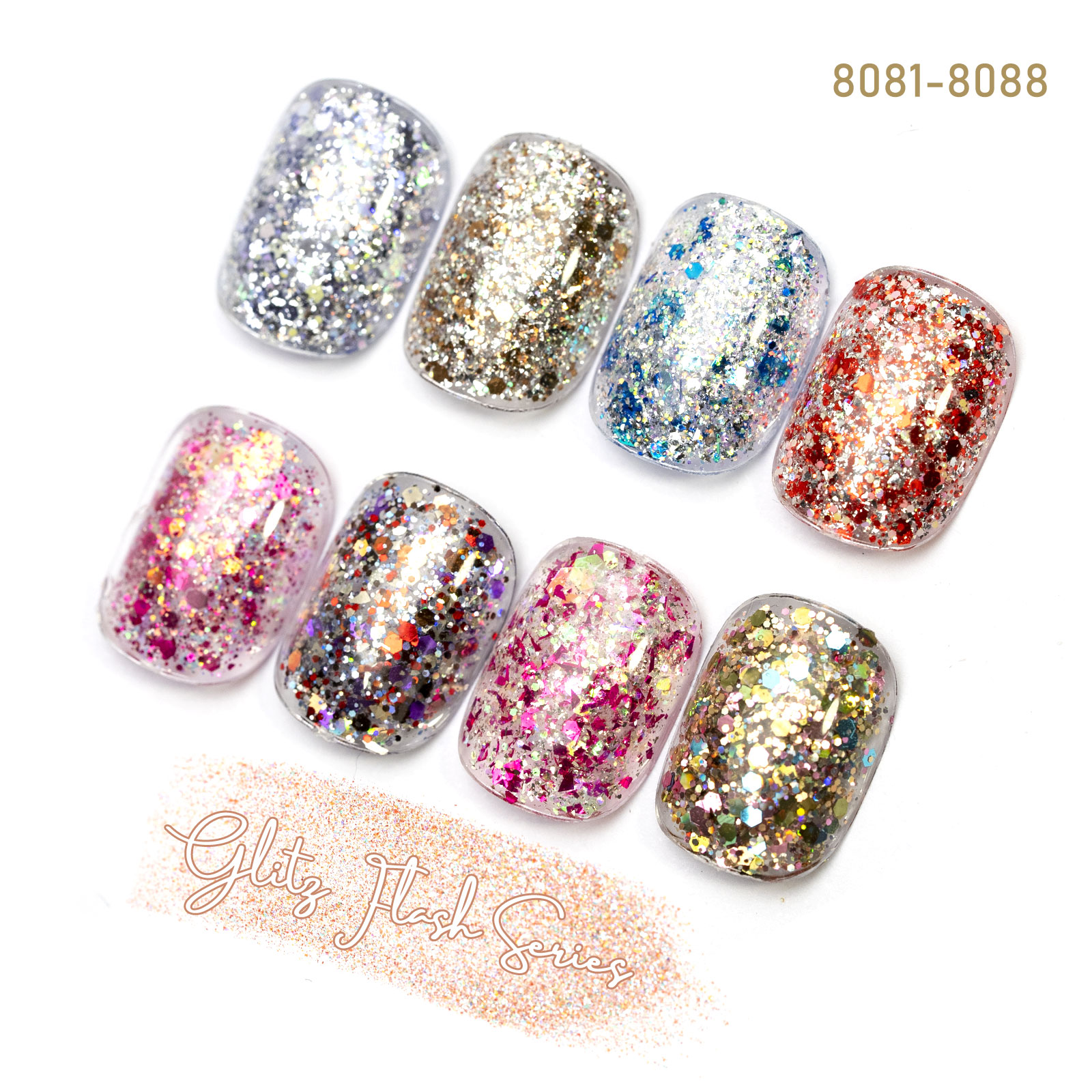 CANNI HEMA FREE  szett 8x9ml - Glitz Flash Collection