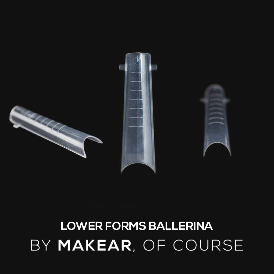 Makear Dual Form tip szett - 120 db Half Ballerina