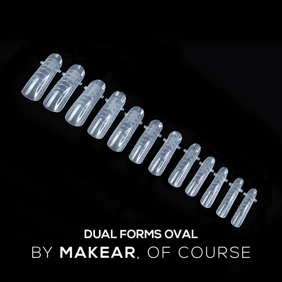 Makear Dual Form tip szett - 120 db Ovális