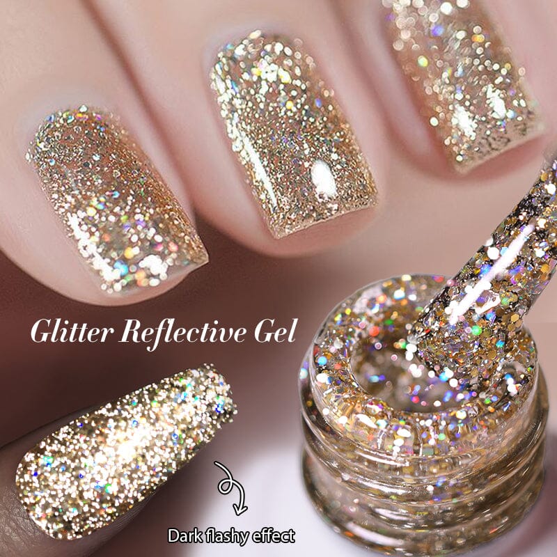 Born Pretty UV/LED gél lakk 10 ml - Fantasy Reflective Glitter GR05