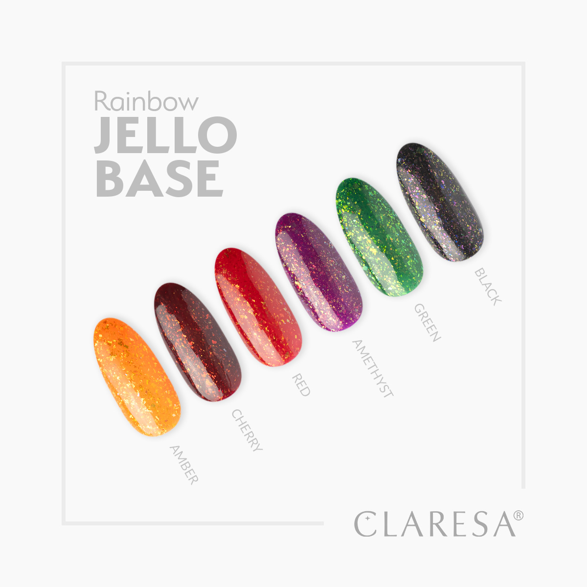 CLARESA UV/LED Rainbow Jello Base - Amethyst