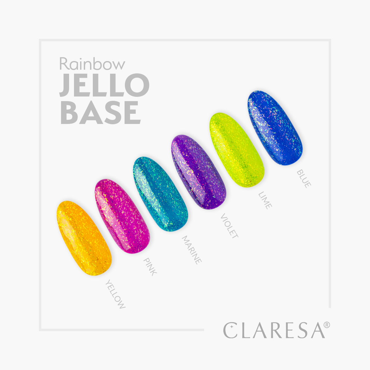 CLARESA UV/LED Rainbow Jello Base - Amethyst