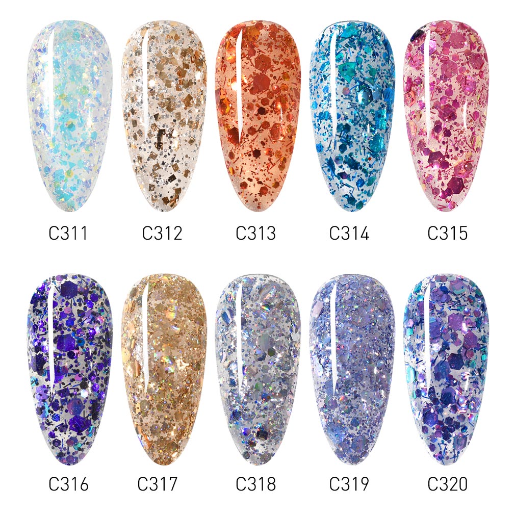 CANNI Bright Sequin Series UV/LED gél lakk 16 ml No.C316