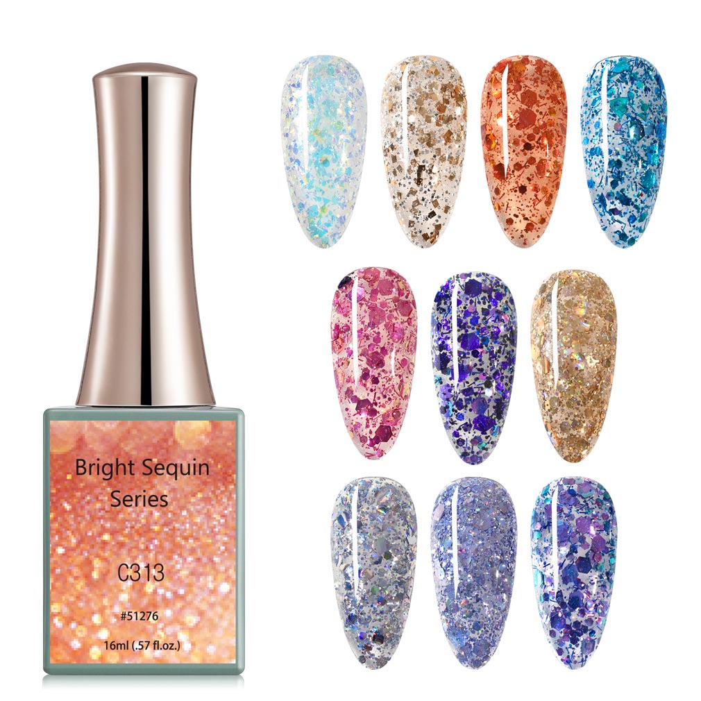 CANNI Bright Sequin Series UV/LED gél lakk 16 ml No.C316