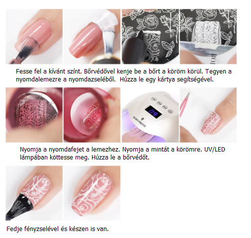 BORN PRETTY 2in1 nyomda és festőzselé 8 ml - FW13 White Lotus