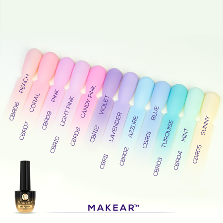 MAKEAR Color Rubber Base 8ml - CRB07 Coral